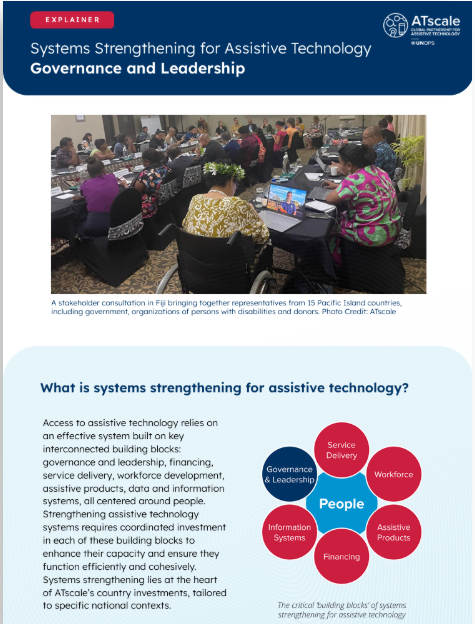 Systems strengthening for assistive technology: governance and leadership