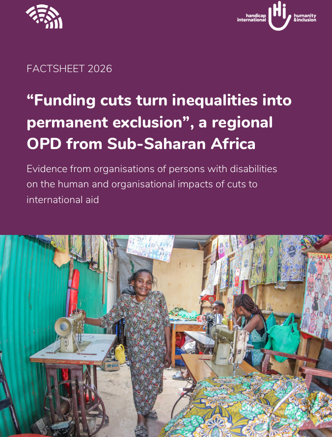 “Funding cuts turn inequalities into permanent exclusion”: Evidence from organisations of persons with disabilities on the human and organisational impacts of cuts to international aid