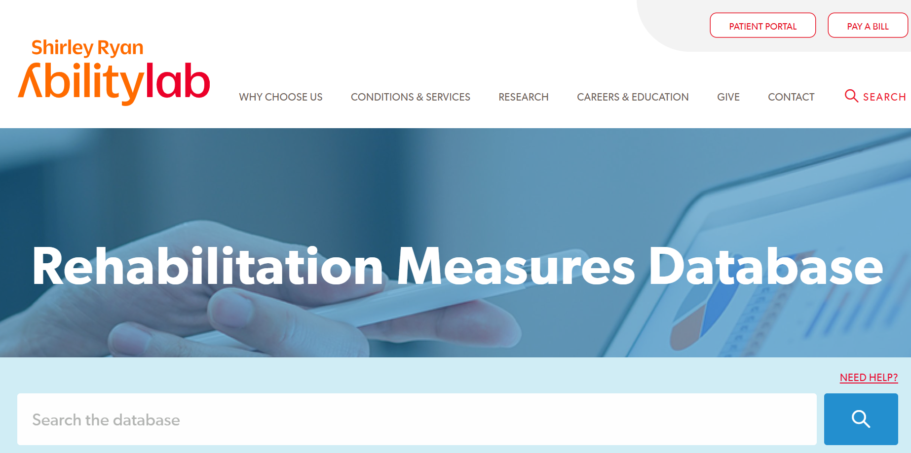 Rehabilitation Measures Database: Shirly Ryan Ability Lab