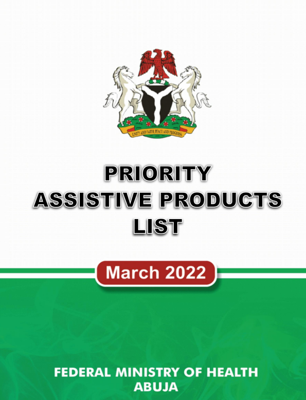 Nigeria Priority Assistive Products List
