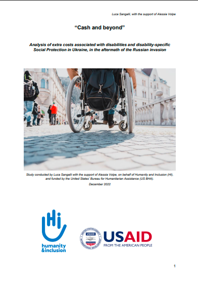 Cash and beyond: Analysis of extra costs associated with disabilities and disability-specific social protection in Ukraine 