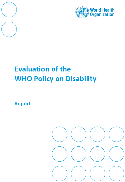 Evaluation of the WHO policy on disability: report
