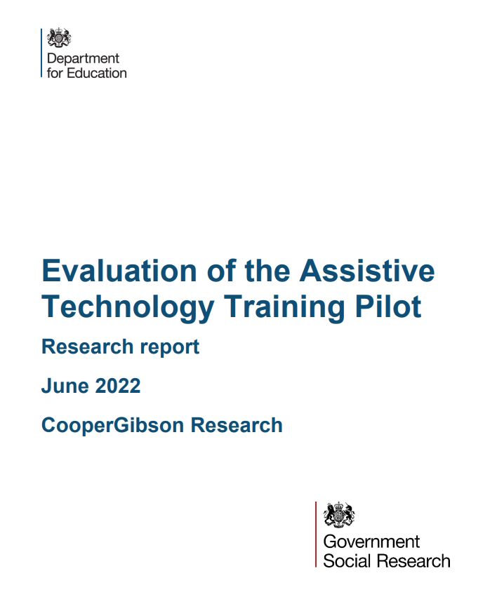 Assistive technology training pilot evaluation